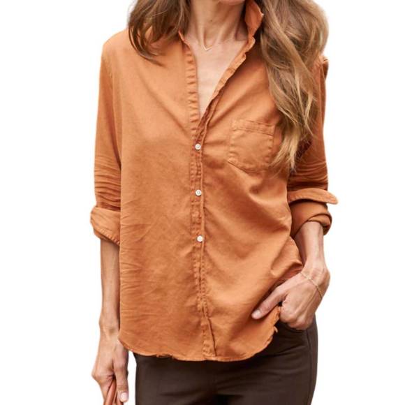 FRANK & EILEEN Tops - NEW FRANK & EILEEN relaxed button-up shirt in toffee